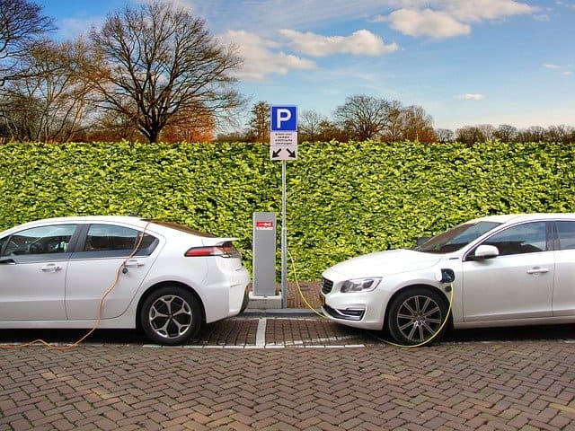 electric car charging station at home